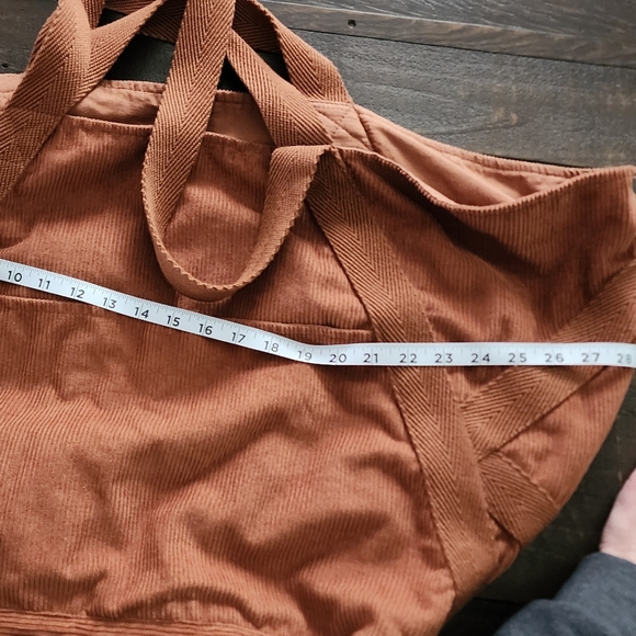 Free People NWOT Large MEGA Corduroy Tote - Picture 14 of 16